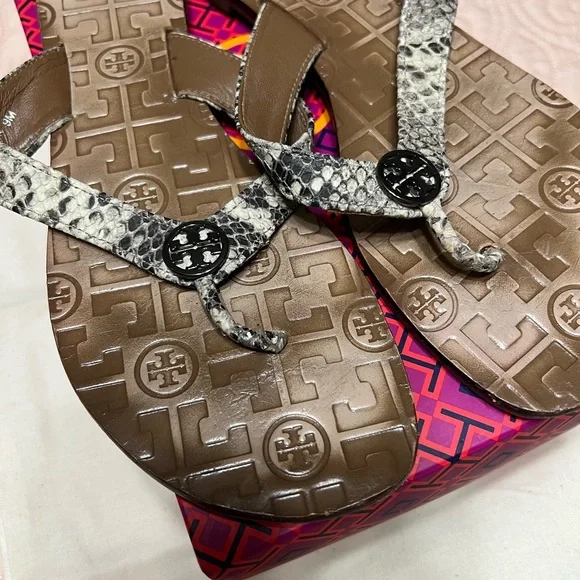 Tory Burch Thora 2 Snake Sandals - Picture 3 of 4